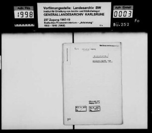 Cahn, Ludwig, Kaufmann und dessen Ehefrau Rosa geb. Born Mannheim Käufer: Jakob Gödelmann, Vertreter und dessen Ehefrau Johanna geb. Cahn Mannheim Lagerbuch-Nr. 3292 Mannheim siehe Nr. 251