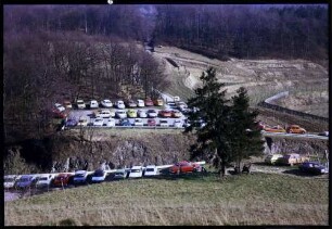 Eck [Texaspass], Waldparkplatz am Eck, von oben