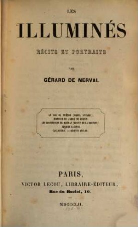 Les illuminés : Récits et portraits