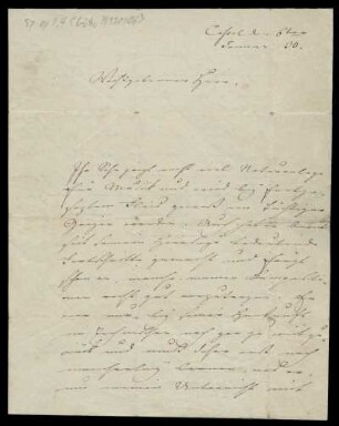 Louis Spohr an David Götze