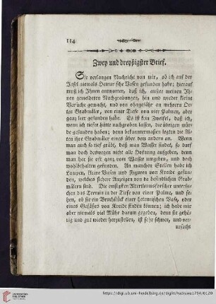 Zwey und dreyßigster Brief