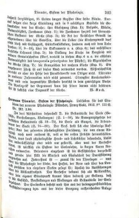 303-304 [Rezension] Dimmler, Hermann, System der Psychologie