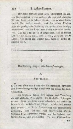 580-609 Beurtheilung einiger Kirchenverfassungen
