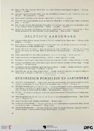 Delftsch aardewerk (Nr. 666-674)