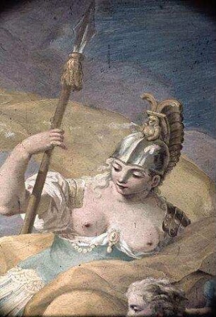 Minerva in der Waffenschmiede Vulkans
