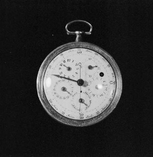 Taschenuhr (wohl mit astronomischen Indikationen) : Uhrensammlung Landrock in Zittau. Taschenuhr (wohl mit astronomischen Indikationen)
