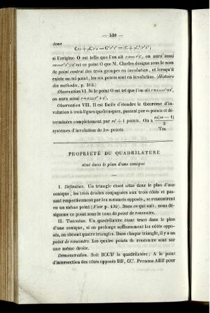 Proprieté du quadrilatère.