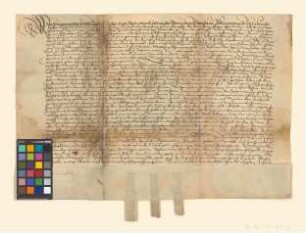 Obligation über 300 Gulden, die Anna Elisabeth von Schrapstorff den Städten Berlin, Cölln und Spandau leiht.