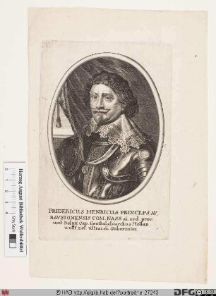 Bildnis Friedrich Heinrich, Prinz von Oranien, Graf von Nassau-Dillenburg