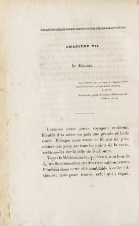 Chapitre VII. Le Cabinet