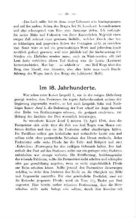 Im 18. Jahrhunderte