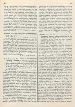 38-39 [Rezension] Theobald, Leonhard, Joachim von Ortenburg und die Durchführung der Reformation in seiner Grafschaft