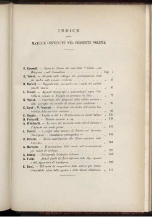 Indice Delle Materie Contenute Nel Presente Volume