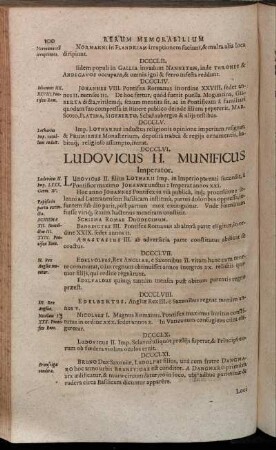 Ludovicus II. Munificus Imperator.