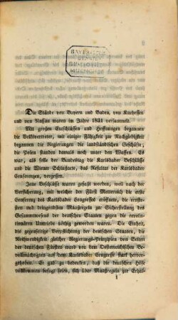 Geschichte der constitutionellen und revolutionären Bewegungen im südlichen Deutschland in den Jahren 1831 - 1834, 1