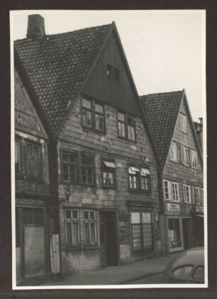 Haus Krumme Straße 37. Detmold. Krumme Straße. Ansichtskarte. Papierabzug
