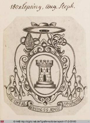 Wappen des August Stephan von Lepsing