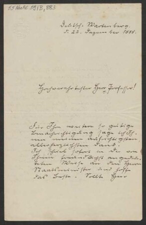 Brief an Woldemar Bargiel : 22.12.1888