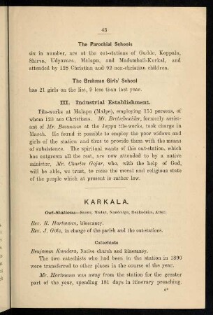 43-44, Karkala (with out-stations)