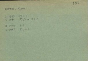 Bartel, Albert