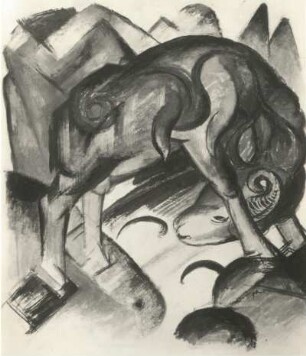 Marc, Franz. Widder-Komposition. Tempera. 1912
