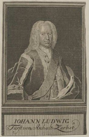 Bildnis des Iohann Ludwig von Anhalt Zerbst