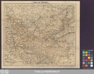 Karte von Thüringen