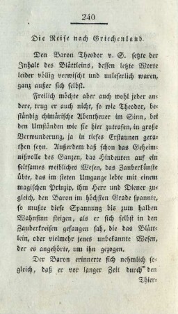 Die Reise nach Griechenland
