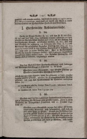 I. Ebersteinische Restitutionssache.