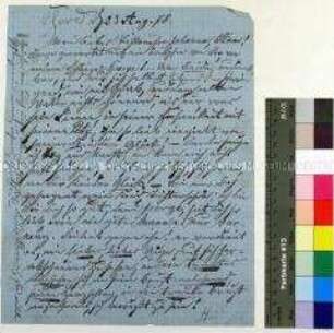 Brief von Eduard Holldack an seine Schwiegertochter Johanna; Gerdauen, 23. August 1878
