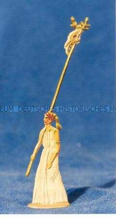 Zinnfiguren Festumzug "Tag der Deutschen Kunst": Frau mit Stab