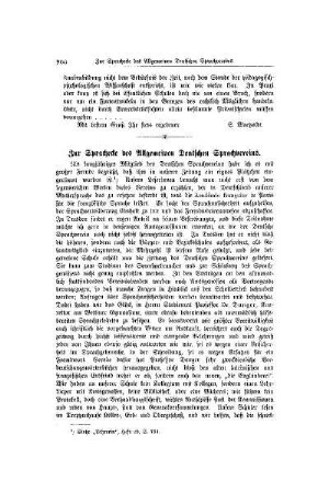 Zur Sprachecke des Allgemeinen Deutschen Sprachvereins