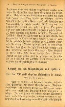 Avegruß aus den Waisenhäusern und Spitälern