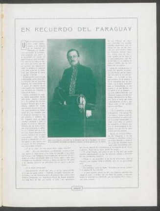 En recuerdo del Paraguay