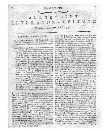 Die Bürger in Worms und die Dreyzehnmänner in Worms. Frankfurt, Leipzig 1789