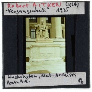 Washington, National Archives Building,Washington DC, Aitken, Past