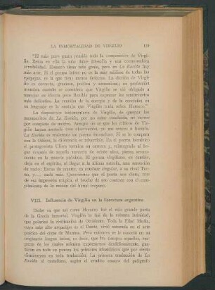 VIII. Influencia de Vigilio en la literatura argentina