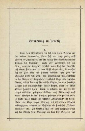 Erinnerung an Venedig