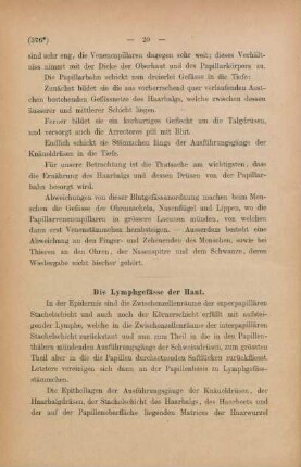 Die Lymphgefässe der Haut