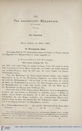 18: Das nassauische Münzwesen, [2]