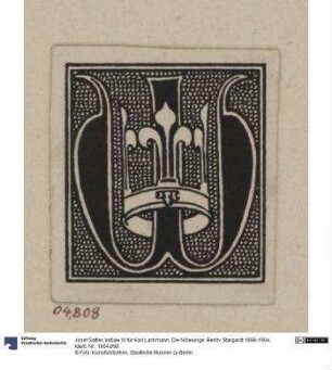 Initiale W für Karl Lachmann. Die Nibelunge. Berlin: Stargardt 1898-1904