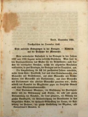 Chateaubriand's Memoiren, 2