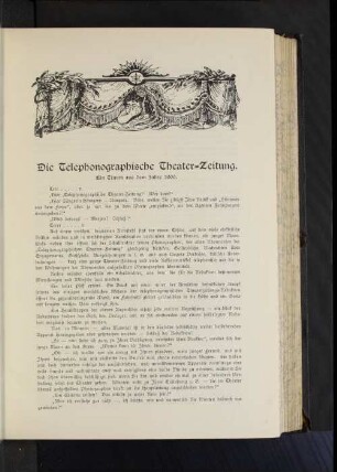 Die Telephonographische Theater-Zeitung