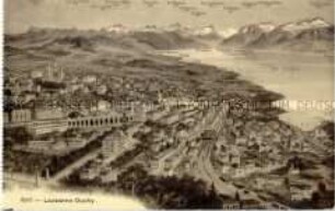 Panoramaansicht von Lausanne-Ouchy