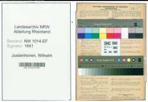 Entnazifizierung Wilhelm Jussenhoven , geb. 31.08.1893 (Arbeiter)