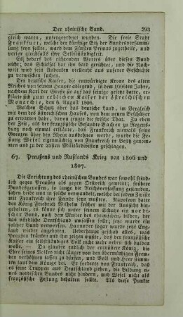 67. Preußens und Rußlands Krieg von 1806 und 1807