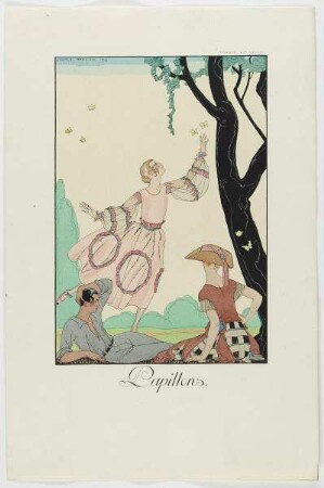"Papillons", aus dem Mode-Almanach "Falbalas et Fanfreluches 1922"