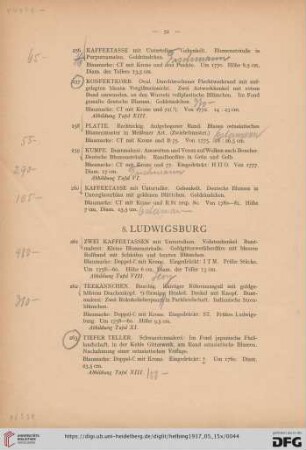 8. Ludwigsburg (Nr. 261-275)