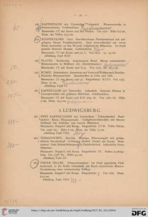 8. Ludwigsburg (Nr. 261-275)