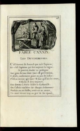 Fable CXXXIX. Les Devineresses.